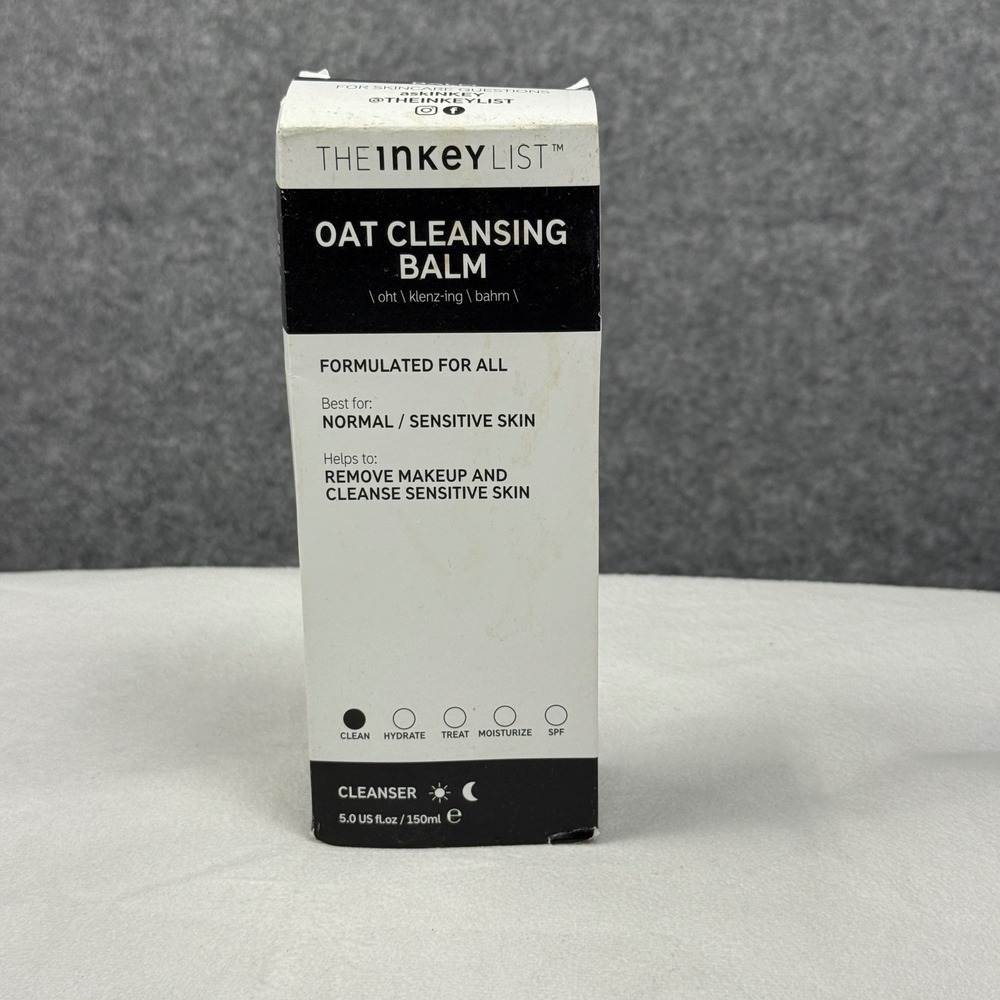 The Inkey List Oat Cleansing Balm Makeup Remover Sensitive Skin 5oz 150ml NEW